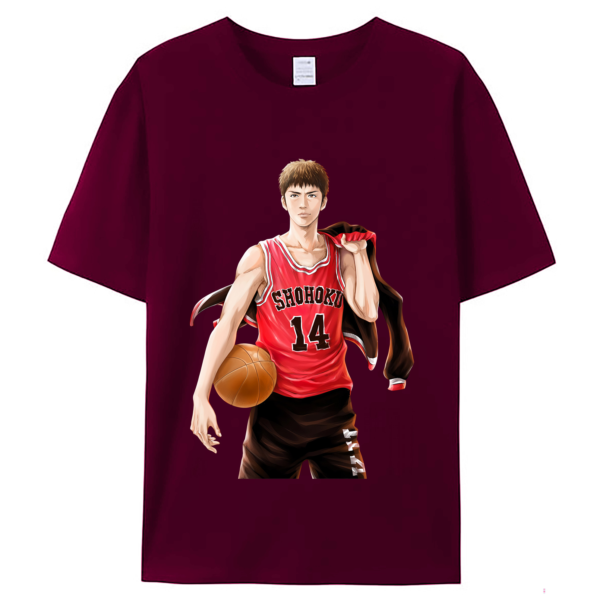 （画像用） SLAM DUNK／スラムダンク レディースカジュアルプリントTシャツ（綿100％）